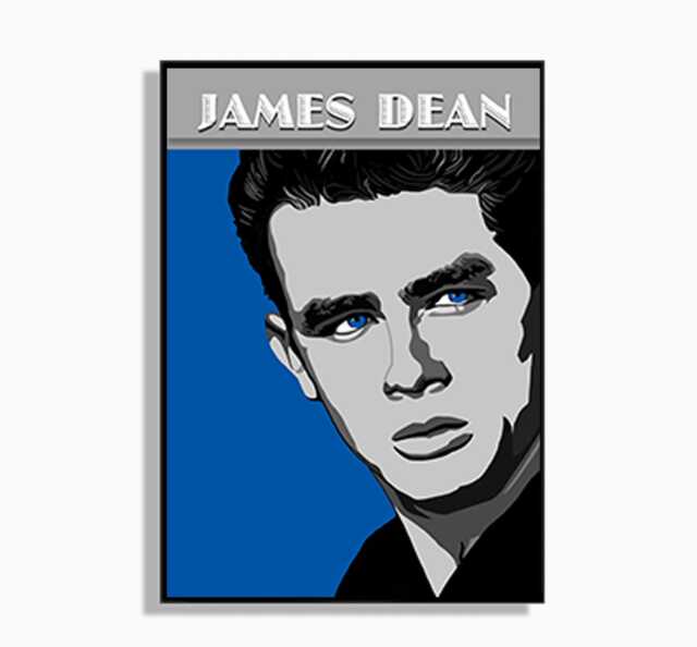 James Dean Art Print Hand-Painted Portrait, Iconic Wall Decor - image 1
