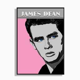 James Dean Art Print Hand-Painted Portrait, Iconic Wall Decor - thumbnail 3