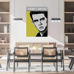James Dean Art Print Hand-Painted Portrait, Iconic Wall Decor - thumbnail 4