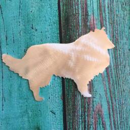 Shetland Sheep Dog, Sheltie, Silhouette, Metal, Christmas Tree Topper, Wall, Shelf Art Or Yard, Great Gift, Dog Lovers Only, Collie