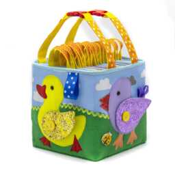 Felt Quiet Book Montessori Sensory Board, Travel Busy Box - thumbnail 4