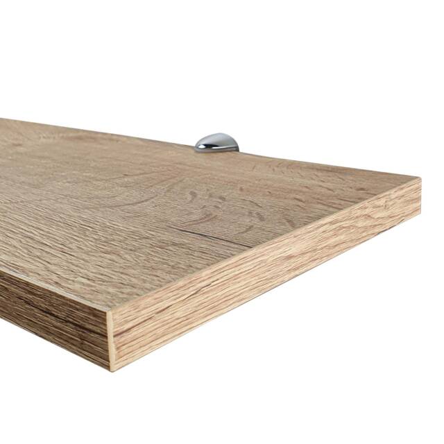 10cm, 12cm, 13cm, 14.2cm, Deep Wall Shelves With Minimal Brackets. Old Oak Colour. Various Lengths & Depths Or Customer Size - image 1