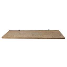10cm, 12cm, 13cm, 14.2cm, Deep Wall Shelves With Minimal Brackets. Old Oak Colour. Various Lengths & Depths Or Customer Size - thumbnail 2