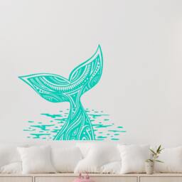 40% Off Nautical Nursery Wall Decals. Whale Tail Decal. Boys Kids Room Decor. Vinyl Stisker. Animal Decor R19 - thumbnail 2