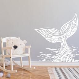 40% Off Nautical Nursery Wall Decals. Whale Tail Decal. Boys Kids Room Decor. Vinyl Stisker. Animal Decor R19 - thumbnail 3