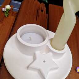 Paint You Own Pottery - Candle Holder-Tapered Holder-Incense Stick Holder-Table Holders-Pottery Holder-Cute Gifts - thumbnail 2