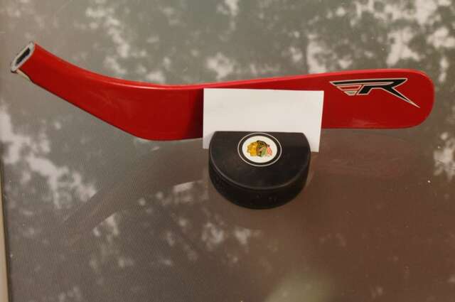 Blackhawks Hockey Card Holder - image 1