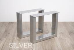 U Shape Bench Legs, Raw Steel Bench Legs, Set Of 2 Coffee Table Metal Base