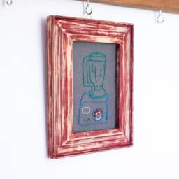 Framed Funny Embroidery - Blender Design Modern Wall Decoration - thumbnail 3