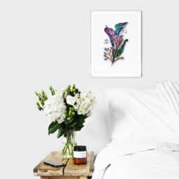 Calla Lilies Wall Art Quilling Floral Decor - thumbnail 4