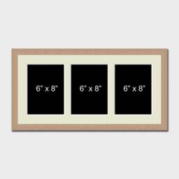 "Multi Photo Picture Frame - Holds 3 6"" X 8" - thumbnail 2