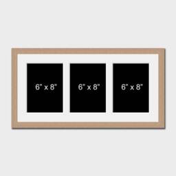 "Multi Photo Picture Frame - Holds 3 6"" X 8"