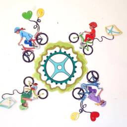 "Bicycles Art ""The Family Race" - thumbnail 4