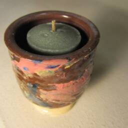 Colorful Coin Holders/Candle Ring Small Vases - thumbnail 2