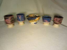Colorful Coin Holders/Candle Ring Small Vases