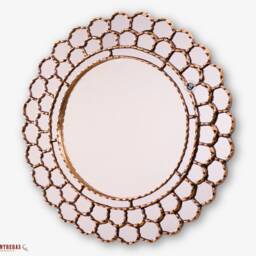 "Peruvian Gold Round Mirror 23.6In ""Cuzco" - thumbnail 3