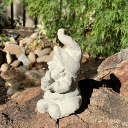 Handmade Garden Gnome Cement Statue - thumbnail 4