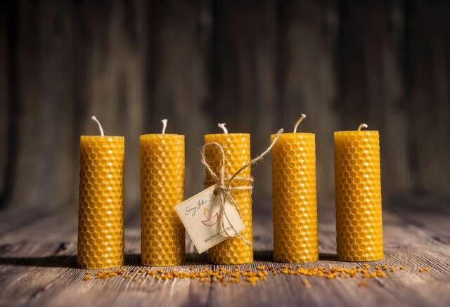 Set Of 5 Beeswax Candles in Box, Hand Rolled Candles, 100% Pure Natural Candle, Eco Friendly Candle Gifts, Gift For Her - image 1