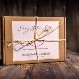 Set Of 5 Beeswax Candles in Box, Hand Rolled Candles, 100% Pure Natural Candle, Eco Friendly Candle Gifts, Gift For Her - thumbnail 3