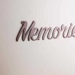 Memories Metal Wall Sign - Decorative Word Art Handmade Steel Home Decor UK Made -Family Keepsake - thumbnail 2