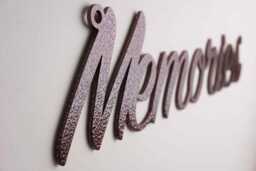 Memories Metal Wall Sign - Decorative Word Art Handmade Steel Home Decor UK Made -Family Keepsake - thumbnail 1