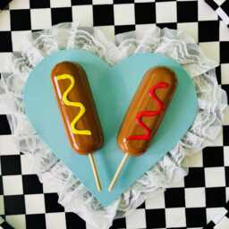 Corn Dog Heart Wall Hanging/Fake Food/ Food D??cor/Kitchen D??cor/Dopamine D??cor/Pop Art/Quirky D??cor/Kitschy Gift Idea/Funky Art/ Art - thumbnail 2