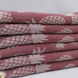 "Turkey Towel, Burgundy Peshtemal, Festival Towel, Hammam Towel, Turkish Towel, 40""x68" - thumbnail 3