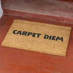 Carpet Diem Doormat Funny Latin Inspired Welcome Mat Humorous Home Entrance Novelty Gift For Friends & Housewarming - thumbnail 2