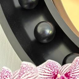 Ravello Forte Convex Mirror Rose Gold Glass, Solid Oak Frame - 40 - thumbnail 3