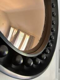 Ravello Forte Convex Mirror Rose Gold Glass, Solid Oak Frame - 40 - thumbnail 2