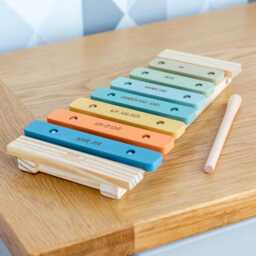 Personalised Wooden Xylophone Retro Musical Toy, Music Gift - Lc1061 - thumbnail 3