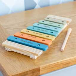 Personalised Wooden Xylophone Retro Musical Toy, Music Gift - Lc1061 - thumbnail 4