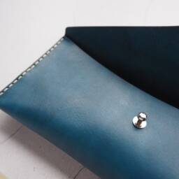 Dyed Leather Pencil Case - thumbnail 3