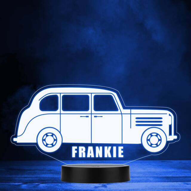 Vintage Classic Car Motor Fan Led Lamp Personalised Gift Night Light - Bedroom - image 1