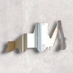 Digger Acrylic Mirror Wall Art Personalized Engraving - thumbnail 2