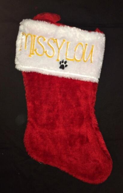 Custom Monogrammed Pet Christmas Stocking - image 1