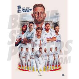 England Cricket The Ashes Test Montage Poster - Officially Licensed Product A4/A3 A2 + Framed Options - thumbnail 1