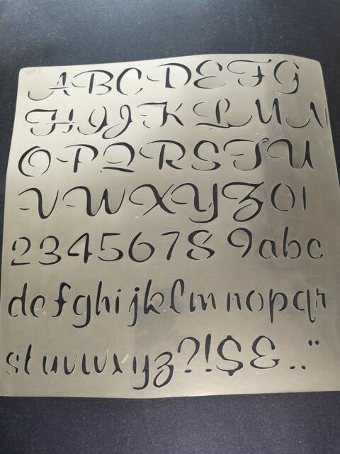 Alphabet Stencil, Flexible, Reusable, 125Micron, Wall Decor, Home Decor, Furniture Painting, Card Making, Craft Stencil From Bitofeverythingbyb