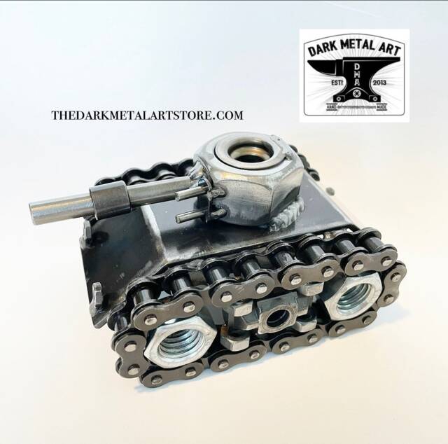 Army Tank Metal Art - image 1
