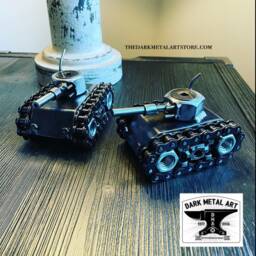Army Tank Metal Art - thumbnail 4
