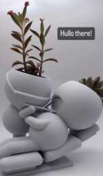 "Dentist Gift Quirky Succulent Planter ""Wee Jimmy Say Aaaah" - thumbnail 2