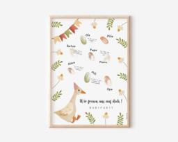 Baby Shower Guest Book Goose Poster Fingerprint - Decoration Keepsake - thumbnail 1
