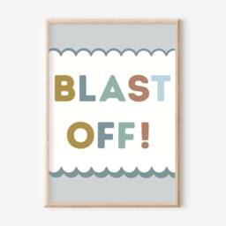 Set Of 3 Space Prints With A Personalised Rocket Print. Perfect For Nursery, Bedroom Or Playroom - Prints Only - thumbnail 3