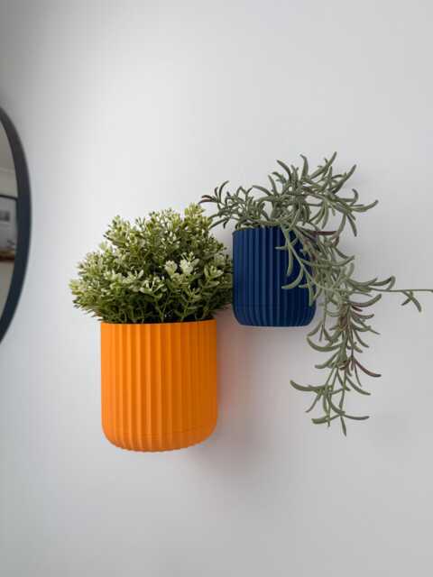 Plant Lover Gift, Wall Planter With Drip Tray, Indoor Pot - image 1