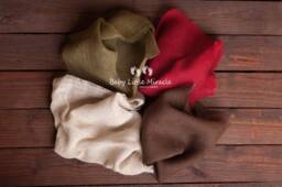 Burlap Blankste Set, Newborn Photo Prop, Vintage Layering Burlap Neutral Layer, Baby Shower Gift, Blanket