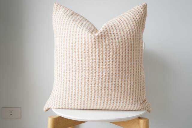 Brown Tribal Hemp Hand Woven Natural Dye Color Hmong Lumbar Pillow Cover - image 1