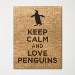Keep Calm & Love Penguins - Fine Art Print Choice Of Color Purchase 3 Receive 1 Free - thumbnail 3