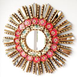 "Peruvian Mirrors ""Lima Fuchsia 40cm"
