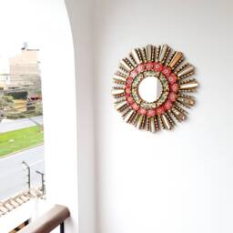 "Peruvian Mirrors ""Lima Fuchsia 40cm" - thumbnail 3