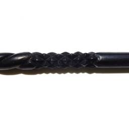 Black Spiral Wand Hand Carved in Walnut Wood/Walnut Wood/ Real Wand/ Magic Wood Handmade Wand/Hand-Carved/ - thumbnail 3